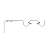 Set Consolă Galerie Dubla Deschisă Ext Fi20/16.5-19 Cm &ndash; Alb Mat Compoziție Fier Forjat