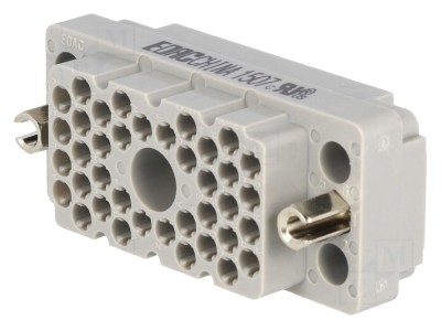 Conector dreptunghiular hermafrodit, 38 pini foto