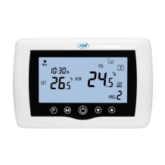 Termostat de ambient pentru centrala, wireless, PNI CT36, inteligent, Wi-Fi, programabil, afisaj digital, protectie inghet, IP30