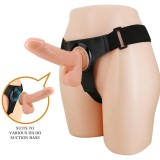 Pretty Love Tom Harness Briefs - Strap On cu Dildo Realistic, 20x4.4 cm, Orion