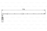 Senzor avertizare uzura placute frana Bosch 1 987 474 946, BMW X5