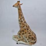 Bibelou mare portelan rusesc Lomonosov vechi, vintage - USSR - Girafa