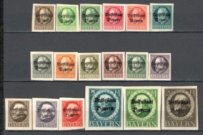 Bayern.1919/20 Regele Ludwig III-supr. nedantelate XB.7 foto
