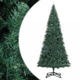 VidaXL Brad de Crăciun artificial cu suport, verde, 500 cm, PVC