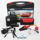 Starter auto 4 in 1, Power Bank, booster baterie auto, compresor de aer, interfata USB, lumina de urgenta, negru/galben