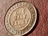Half 1/2 penny 1926 Australia (in capsula), stare EF+ / aUNC [poze]. Discount conform descriere [10 - 20 %. Vezi descrierea.]., Australia si Oceania