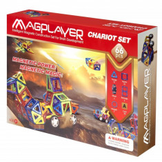 Set constructie magnetic MagPlayer, 66 piese, 3 ani+