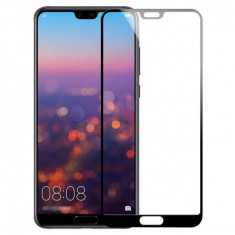 Folie protectie sticla securizata full size pentru Huawei P11 / P20 Pro, negru foto