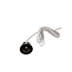 Spot led incastrat, 12V DC, 1.5W, O25x20mm, lumina naturala, negru, Q30-black