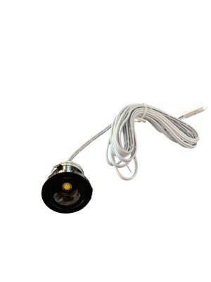 Spot led incastrat, 12V DC, 1.5W, O25x20mm, lumina naturala, negru, Q30-black foto