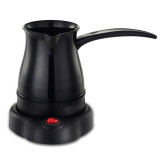 Ibric electric fara fir pentru cafea turceasca Rosberg, 600 W, 500 ml, otel inoxidabil, Negru