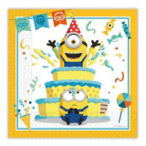 Servetele petrecere minions 33x33 cm