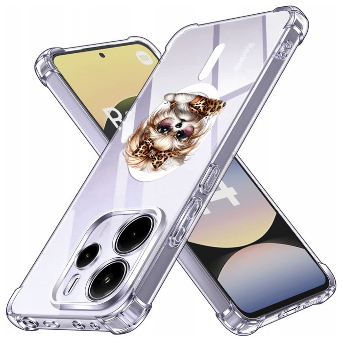 Husa antisoc pentru xiaomi redmi note 14 4g (standard) - airbag magsafe, col&Egrave;uri ranforsate - dog bow