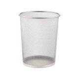 Cos gunoi MESH, 24&times;29,5&times;33,5cm, argintiu &ndash; OFFISHOP