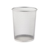 Cos gunoi MESH, 24x29,5x33,5cm, argintiu - OFFISHOP, S-COOL / OFFISHOP