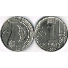 Moldova 2024 - 1 leu, circulata