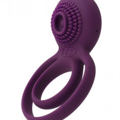 Inel Penis Vibrator Dublu Tammy, Violet