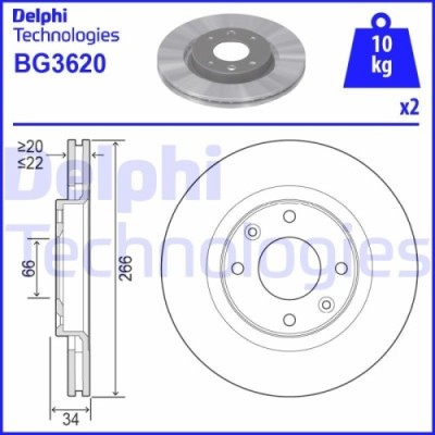 Delphi Disc frana foto