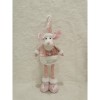 Figurina Craciun, Flippy, Ren, Picioare Telescopice, Inaltime Reglabila 44-54cm, Roz