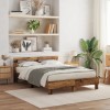 VidaXL Cadru de pat din lemn Lemn recuperat 150 x 200 cm Solid și robust
