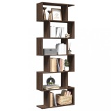 VidaXL Bibliotecă/separator 6 niveluri stejar maro 70x24x193 cm lemn