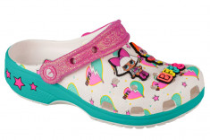 Papuci flip-flop Crocs LOL Surprise BFF Girls Classic Clog 209466-100 alb foto