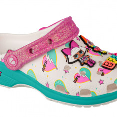 Papuci flip-flop Crocs LOL Surprise BFF Girls Classic Clog 209466-100 alb