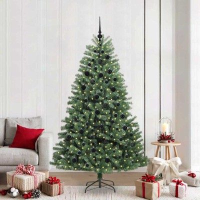 vidaXL Brad de Crăciun artificial cu ramuri articulare Verde 210 cm 3395497 foto