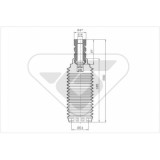 Set burduf protectie amortizor Hutchinson KP009, parte montare : Punte fata, Stanga/ Dreapta