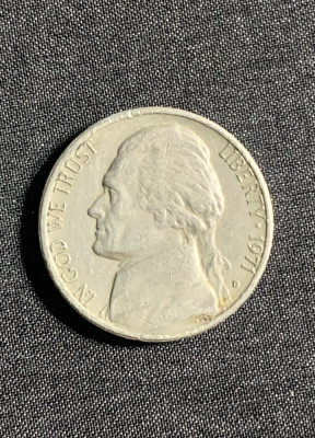 Moneda five cents 1971 USA foto