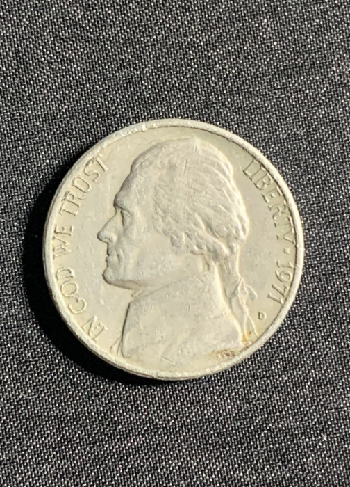 Moneda five cents 1971 USA