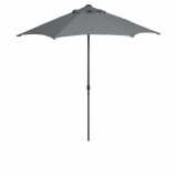 Umbrela Gradina GoodHome Gri, 200x215 cm, Rotunda, Aluminiu/Poliester, Protectie Solara