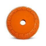 Obvodov&eacute; Ihličkov&eacute; ra&scaron;pľe - &scaron;&iacute;rka 6,4mm / pr.50mm, Granulatie Saburr FOARTE ASPRA - PORTOCALIE