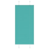 vidaXL Jaluzea plisată verde petrol 55x100 cm Lățime țesătură 54,4 cm
