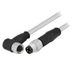Cablu senzori/automatizări M8-M8 tată mamă 3 pini