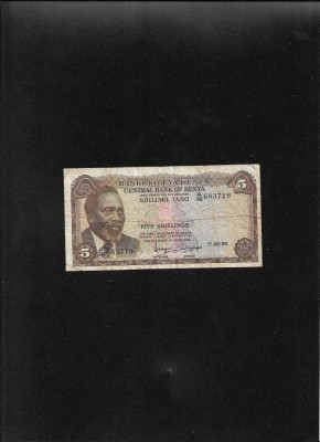 Kenya 5 shilingi shillings 1971 seria683719 foto