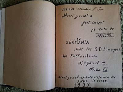 Manuscris, 1935, romana, lagarul III foto