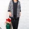 Compleu Elegant din 3 piese Serena Argintiu - 60Marimea
