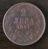 Moneda Bulgaria - 2 Leva 1941 - Rara