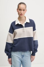 Abercrombie &amp; Fitch bluza femei, culoarea albastru marin, modelator, KI152-5112