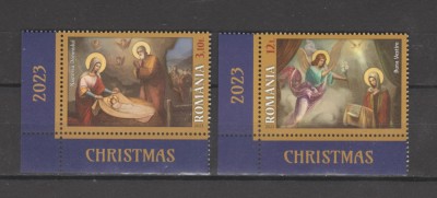 ROMANIA 2023 CRACIUN Serie 2 timbre LP.2443 MNH** foto