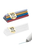 Cartușe colorate cu lipici fierbinte, bețe mini de lipici, 6 culori, set de 20 de bețe de lipici, 7 x 125 mm