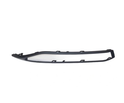 Ornament grila bara protectie, spoiler Skoda Superb (3v), 2019-06.2024, montare fata, stanga, negru/negru, RapidAuto foto