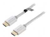 Cablu HDMI 2.0 5m cu mufă HDMI din ambele părţi, PVC textilă