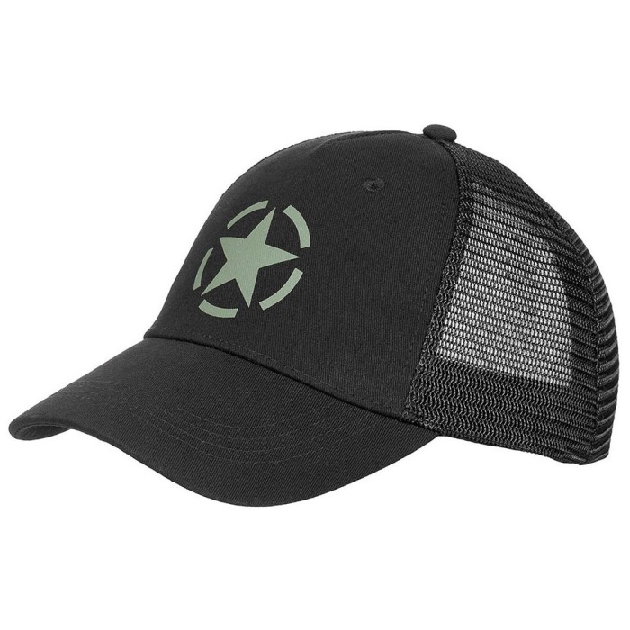 Sapca Trucker Cap Mesh Neagra MFH