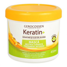 Masca tratament intensiv cu keratina si ulei de jojoba - Keratin+ 450 ml,