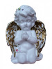 Statueta Inger Decorativa Alb 16cm Ipsos Vintage Cadou Aniversare