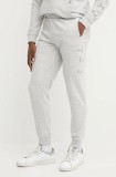 Puma pantaloni de trening barbati, culoarea gri, cu imprimeu, 684666