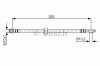 Conducta / cablu frana VW LUPO (6X1, 6E1) (1998 - 2005) BOSCH 1 987 476 696