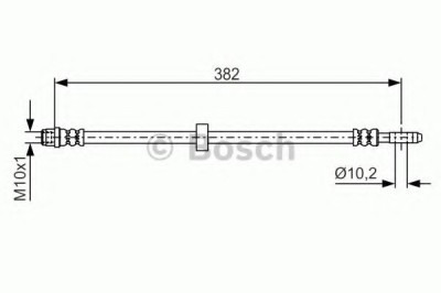 Conducta / cablu frana VW LUPO (6X1, 6E1) (1998 - 2005) BOSCH 1 987 476 696 foto